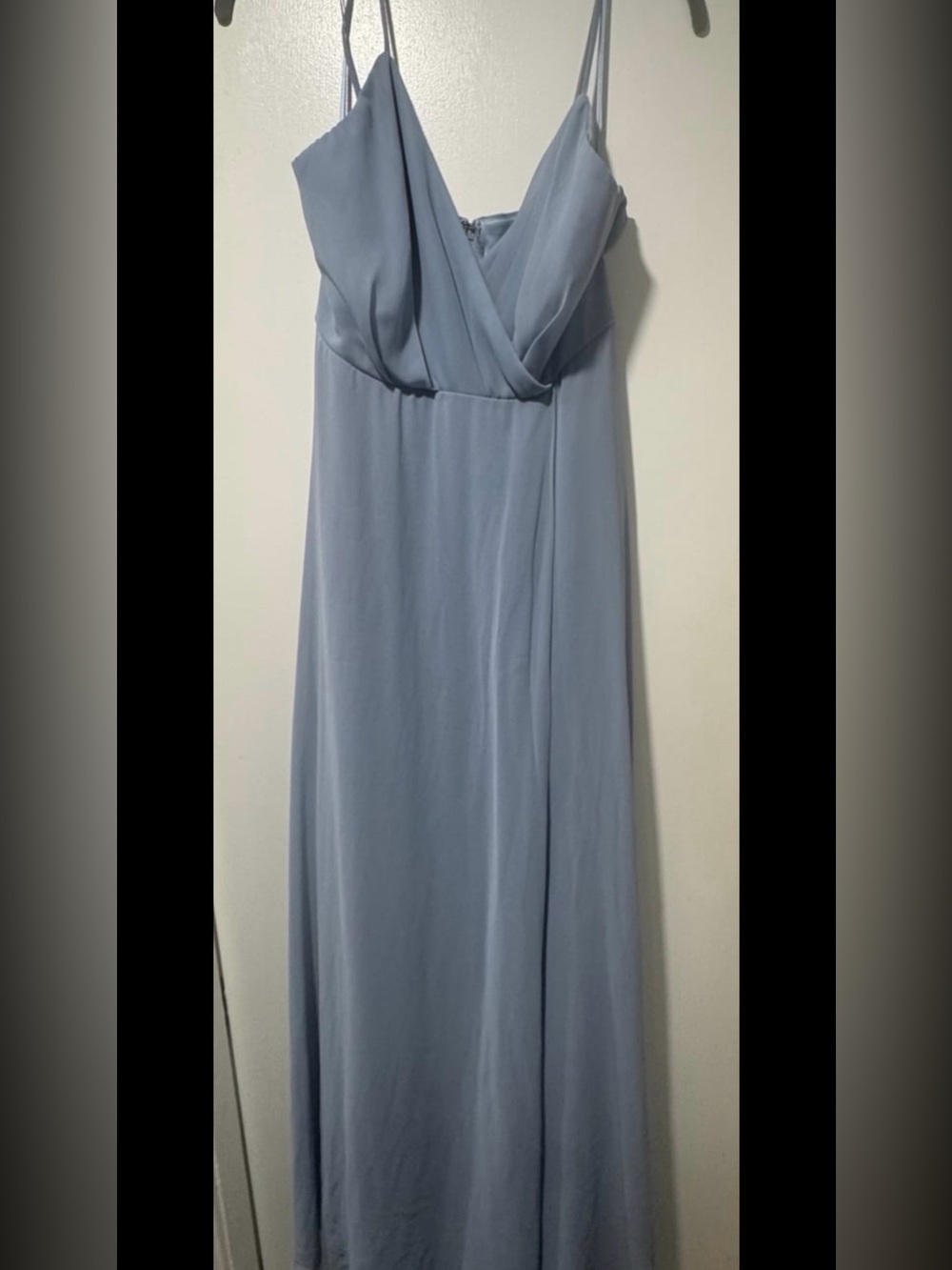 Birdy Grey Dusty Blue Sleeveless V-Neck Maxi Dress